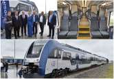 Primul tren electric fabricat pentru România de polonezii de la PESA a fost prezentat în premieră la Oradea. Vezi cum arată! (FOTO)
